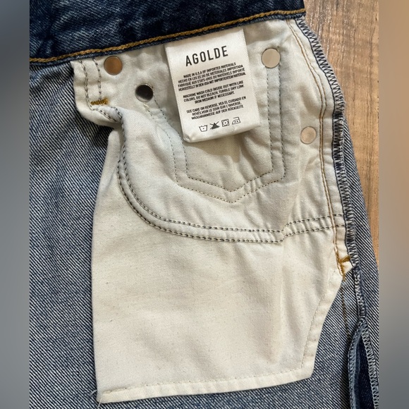 Agolde Vintage High Rise Flare Jeans in Absolute - Picture 10 of 15